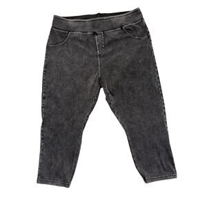 Halara Flex High-Waisted Denim Casual Capri Leggings 2X NWT Stretch‎ Athleisure